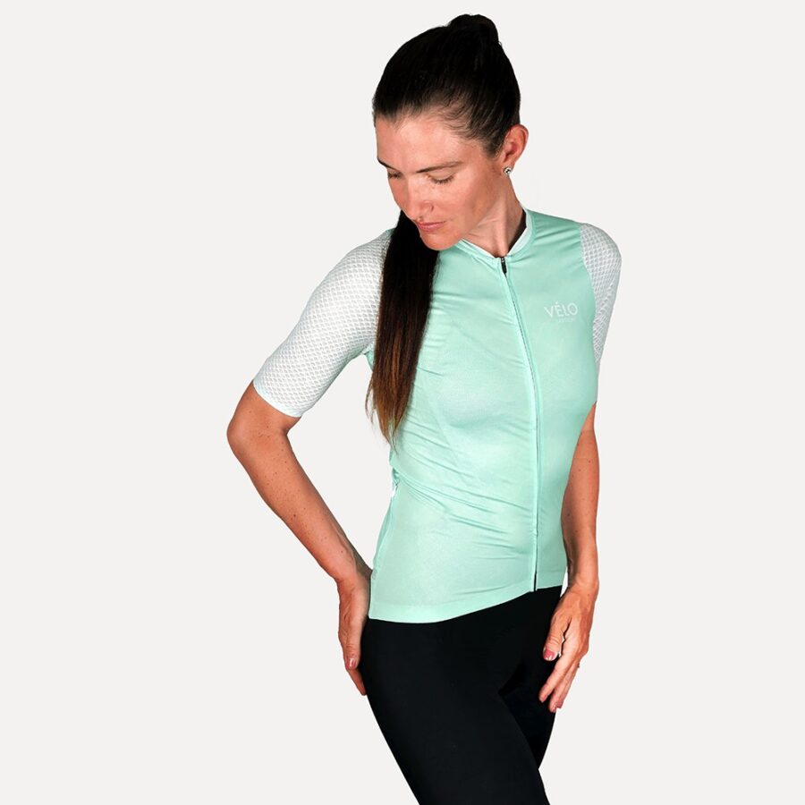 Women’s Air Fresh Summer Jersey, Mint | VÉLO LARSSON