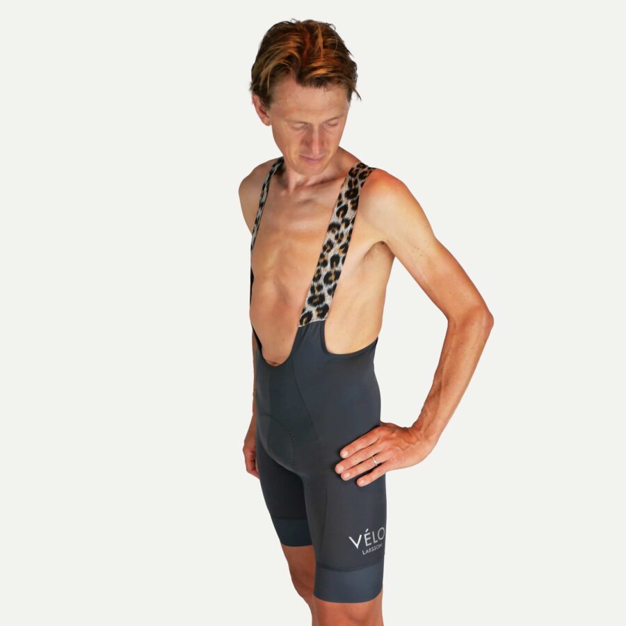 Men’s Classic Bib Shorts, Grey | VÉLO Larsson