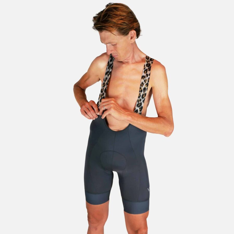 Men’s Classic Bib Shorts, Grey | VÉLO Larsson