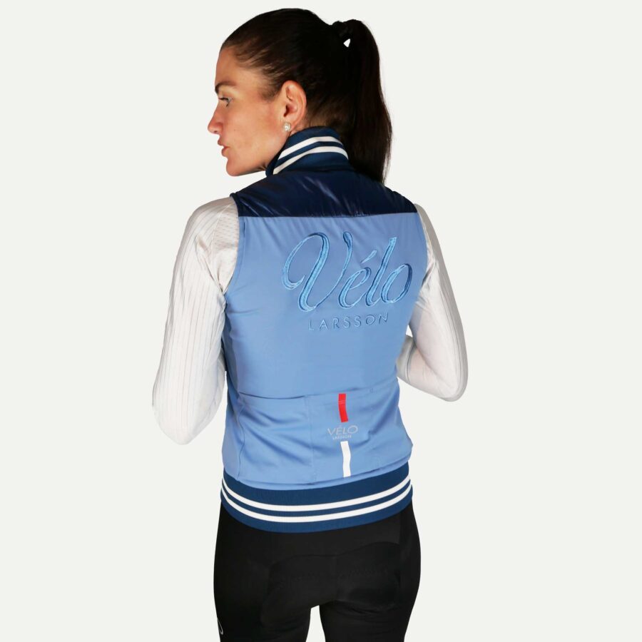 Unisex Thermal Quilted Gilet, Ocean | Vélo Larsson