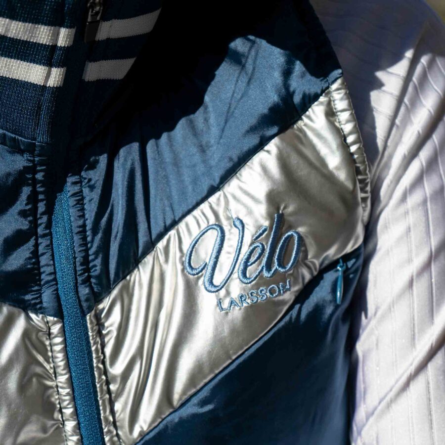 Unisex Thermal Quilted Gilet, Ocean | Vélo Larsson