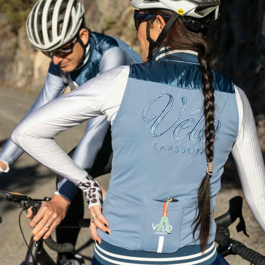 Unisex Thermal Quilted Gilet, Ocean | Vélo Larsson