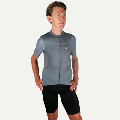 Men’s Classic Short Sleeve Jersey, Graphite | VÉLO LARSSON - Premium Cycling Apparel