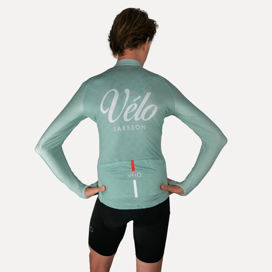 Men’s Long Sleeve Jersey, Jade | VÉLO LARSSON