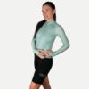 Women’s Long Sleeve Jersey, Jade | VÉLO LARSSON